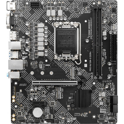 Msi pro h610m-g ddr4 socket 1700 moederbord (gb-lan, sound, µatx)
