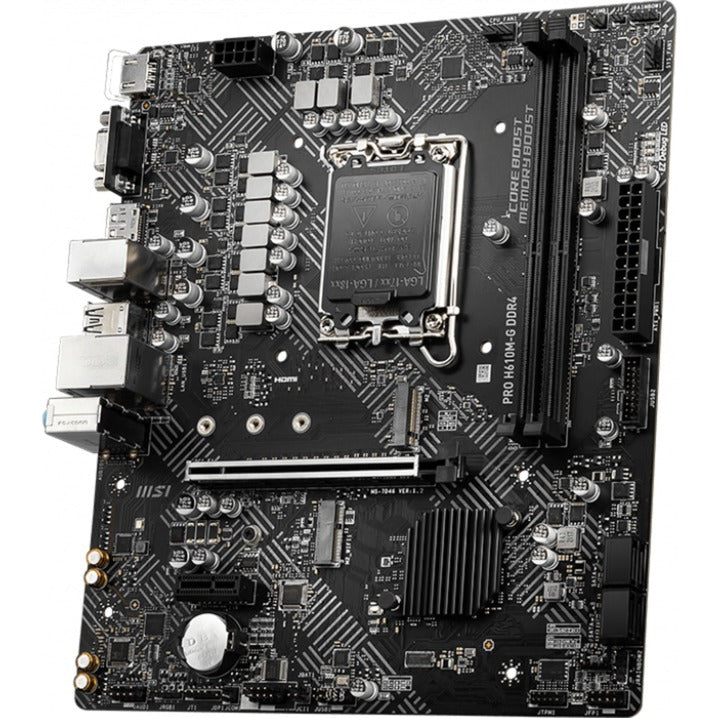 Msi pro h610m-g ddr4 socket 1700 moederbord (gb-lan, sound, µatx)