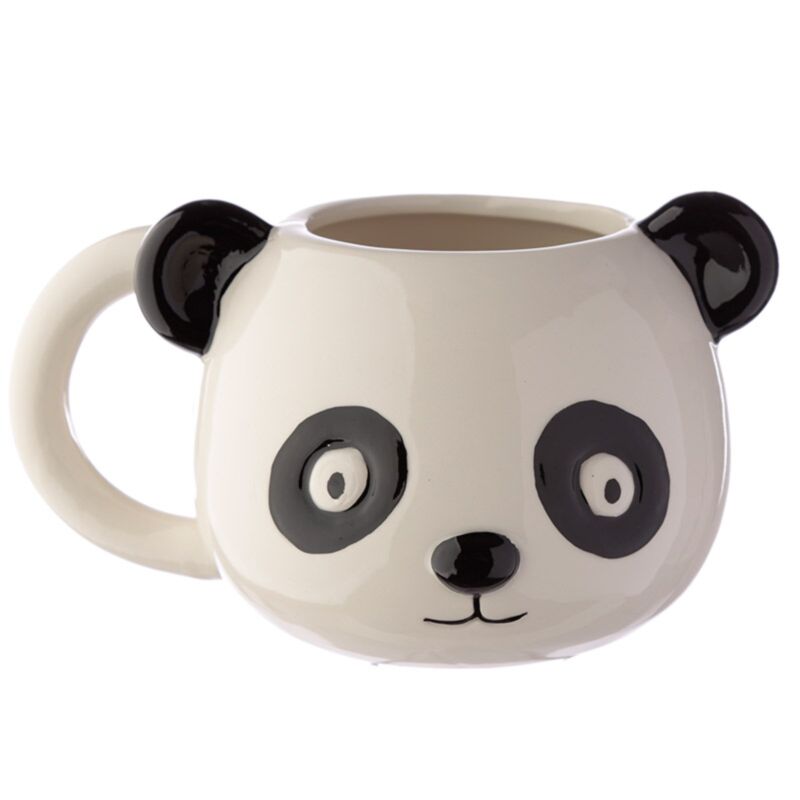 Adoramals panda gevormde keramiek mok