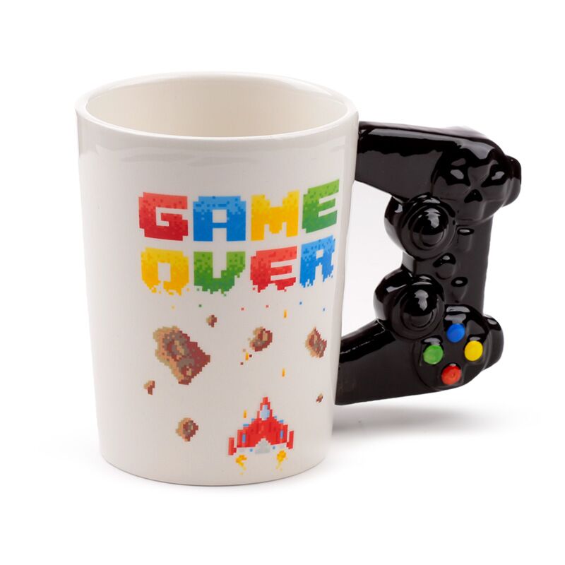 Game over - gevormd handvat keramiek mok