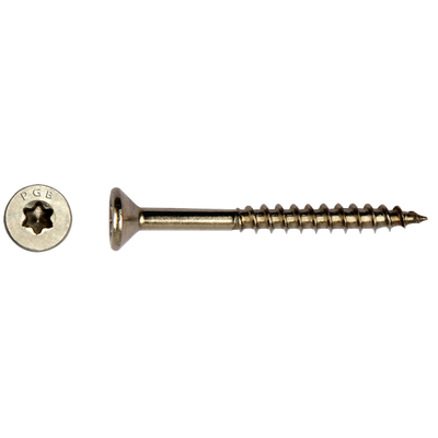 Pgb-europe pgb-fasteners universele spaanplaatschroef rvs a4 vk-t deeldraad verzonken kop ø 6,00x140 tx30 | 200 st | pgwvtgb00006001403