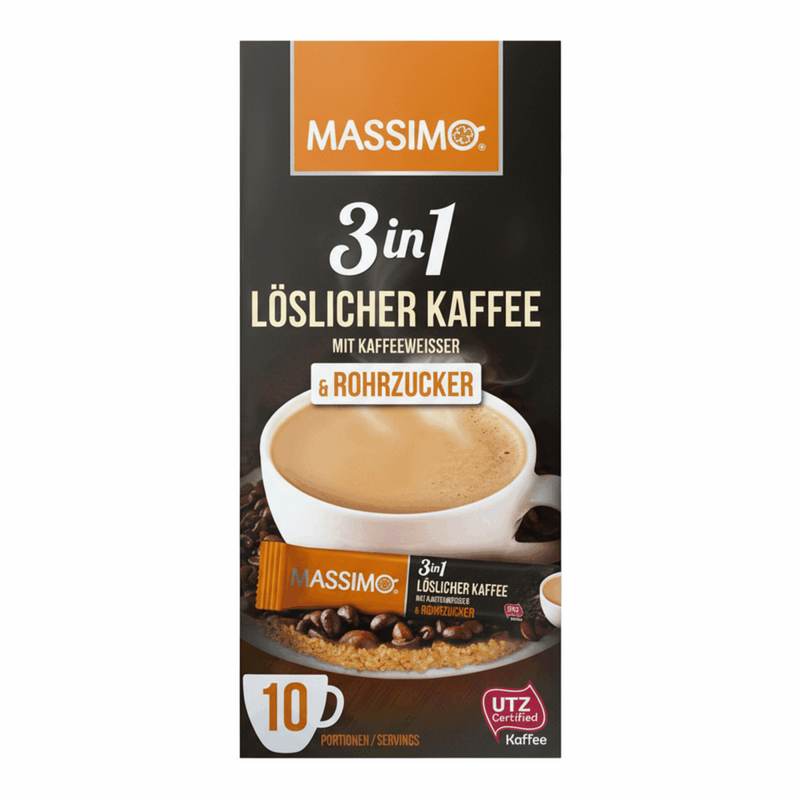 Massimo 3-in-1 cafe rohrzucker (16x 170g)