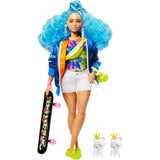 Mattel Extra Doll #4 with Skateboard 2 Kittens - afbeelding 1