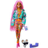 Mattel Extra Doll 10 Floral-Print Jacket with DJ Mouse - afbeelding 1
