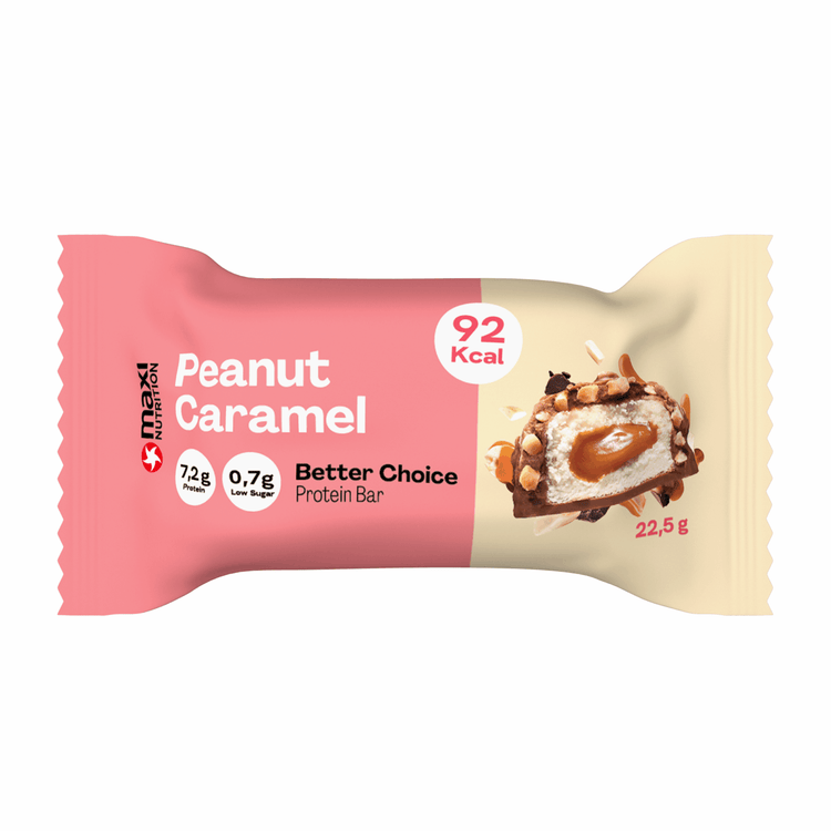 Maxi nutrition maxinutrition better choice bar peanut caramel (15x 22,5g)