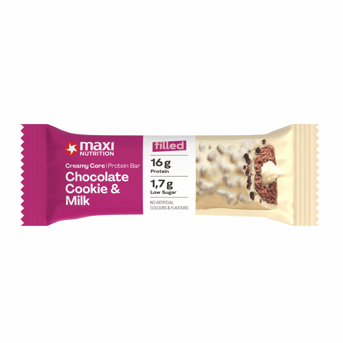 Maxi nutrition maxinutrition creamy core protein bar chocolate cookie milk (12x 45g)