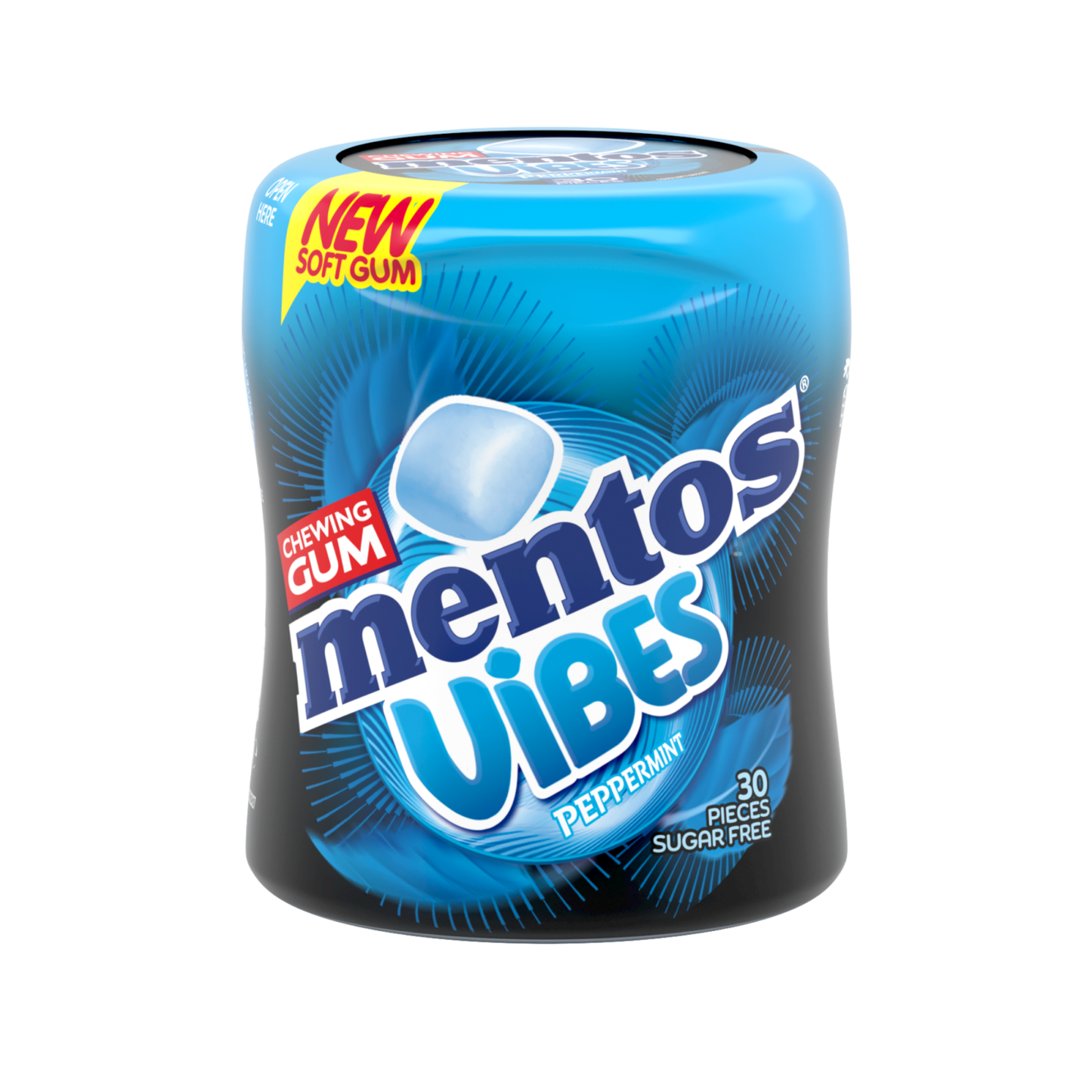 Mentos gum vibes peppermint (6x 30 stuks)