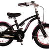 Volare Miracle Kinderfiets - Meisjes - 14 inch - Mat Zwart - Prime Collection