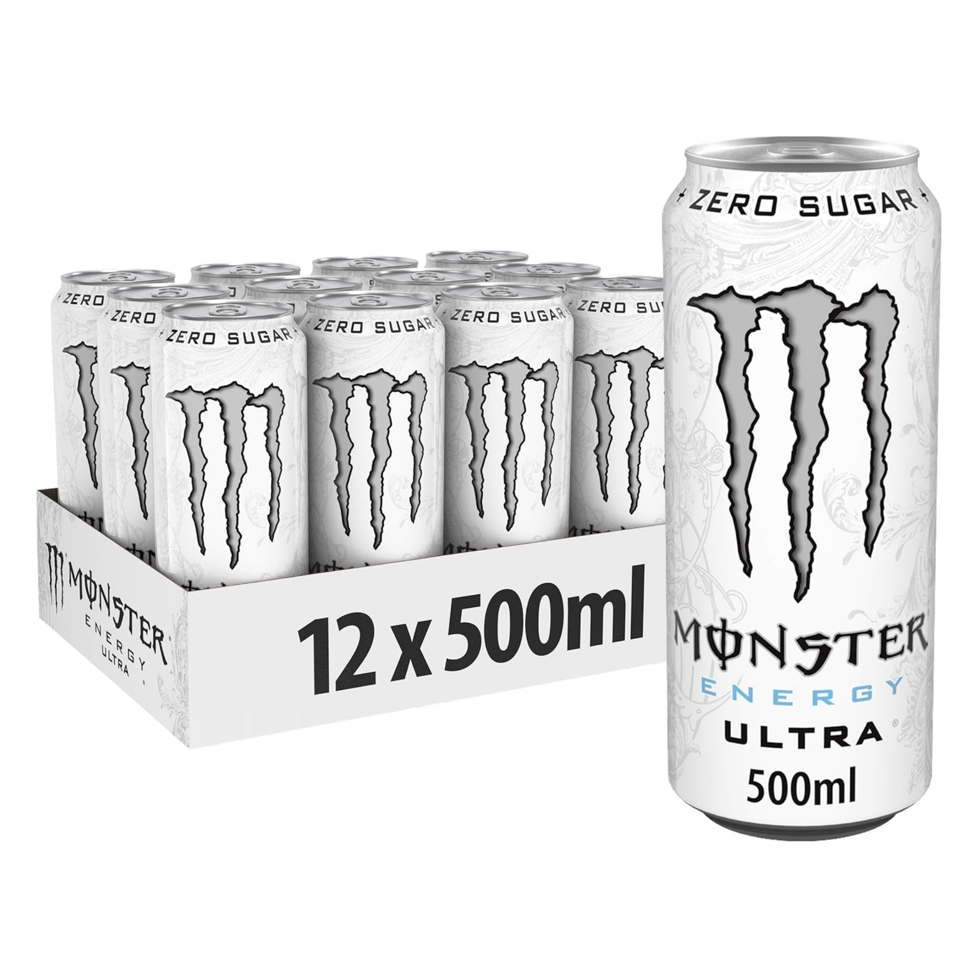 Monster energy ultra white blik (12x 500ml)