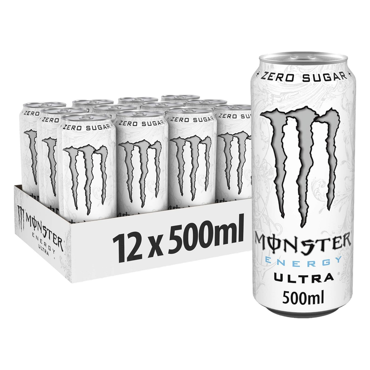 Monster energy ultra white blik (12x 500ml)