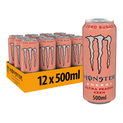 Monster energy ultra peachy keen blik (12x 500ml)