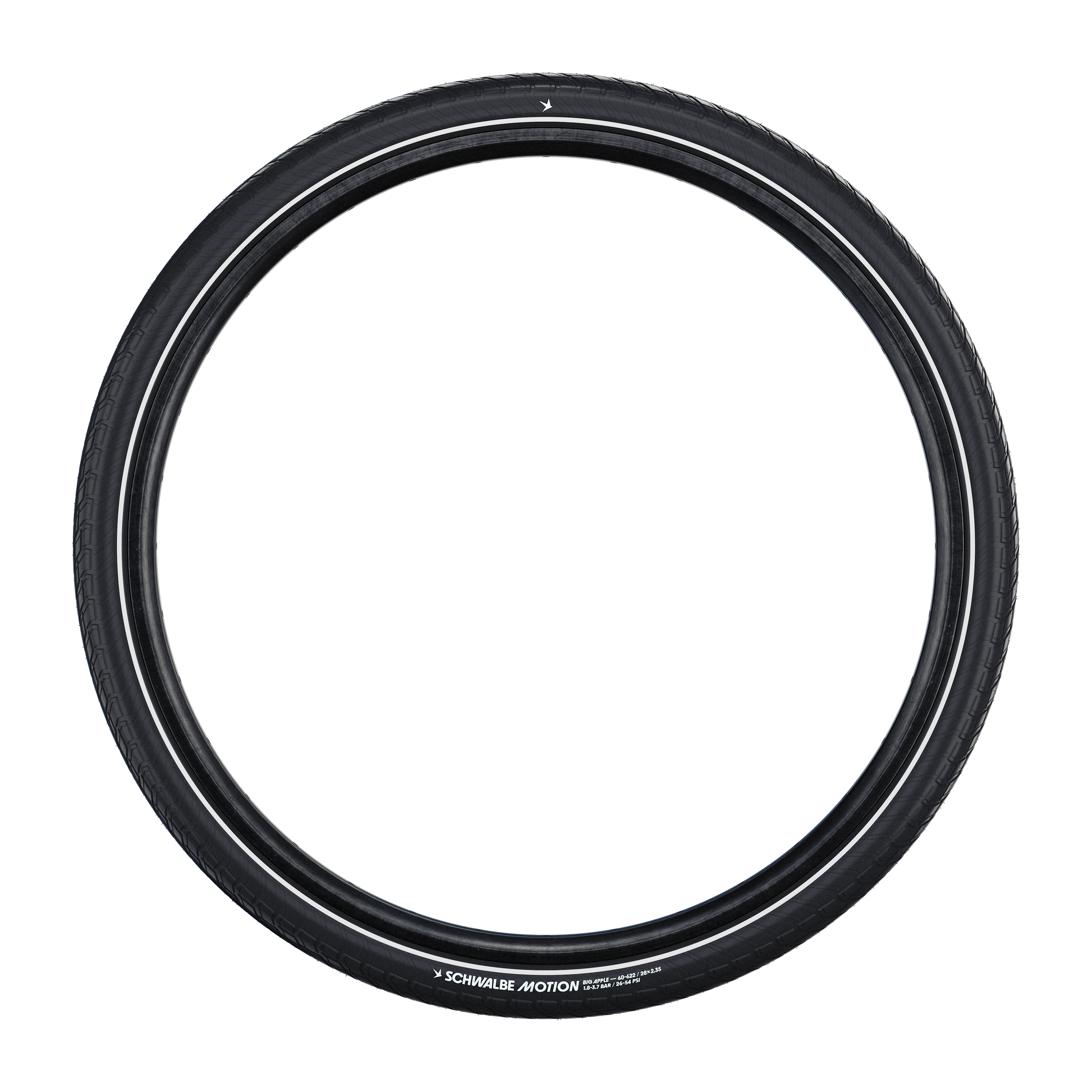 Schwalbe benelux b.v. schwalbe draadband motion big apple 50-305 +r zwart