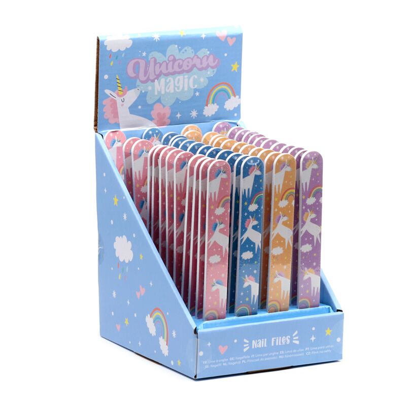 Unicorn magic nagelvijl lang