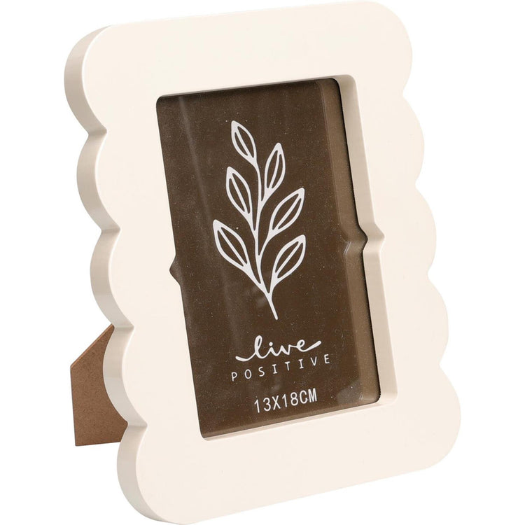 Home styling fotolijst crème kleurvoor foto 13x18cm
