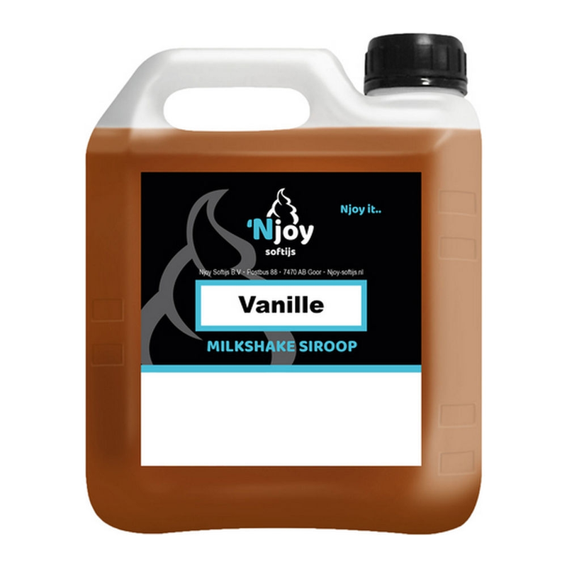 Njoy shakesiroop vanille (2 liter)