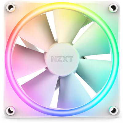 Nzxt f120 rgb duo case fan (wit, 120 x 120 x 25 mm, pwm, zonder controller)