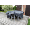 Nature tuinmeubelafdekhoes voor ronde tafel en stoelen afdekking (grijs, 6030600)