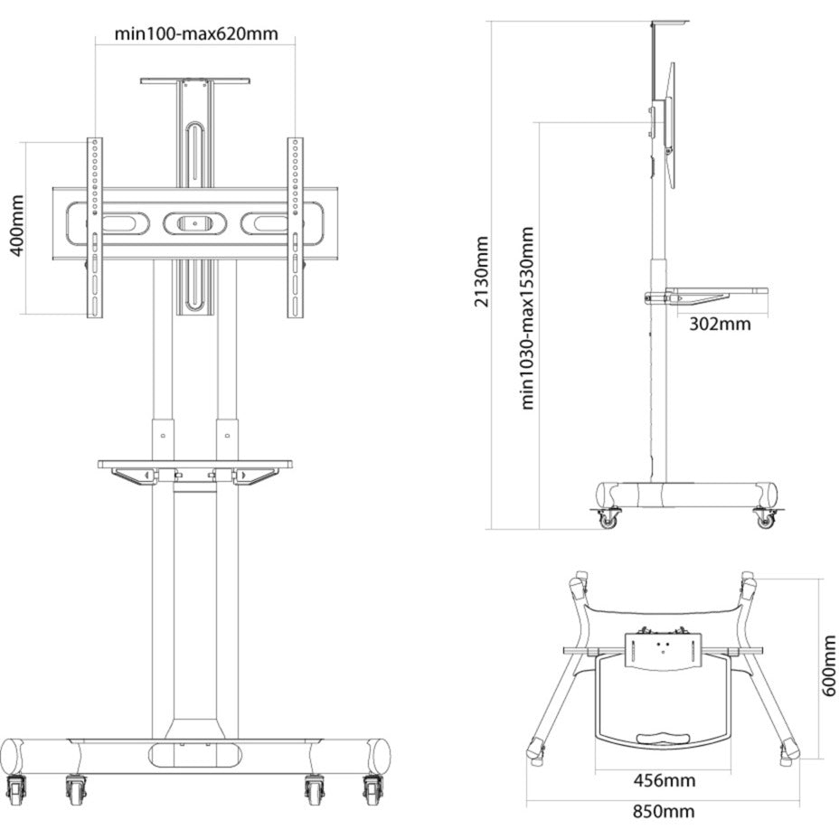 Neomounts nm-m1700black bevestiging (zwart)