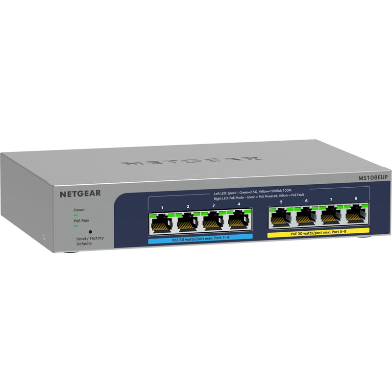 Netgear ms108up switch (grijs)
