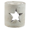 Grijs eden kerstmis ster beton geurbrander