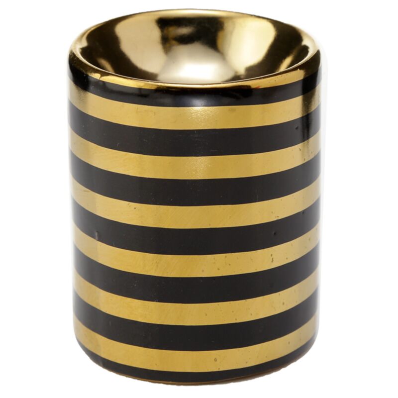 Eden metallic goud streep keramiek mini geurbrander - small