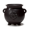 Heksenketel pentagram black keramiek geurbrander