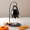 Zwarte ketel hangende geurbrander met stand
