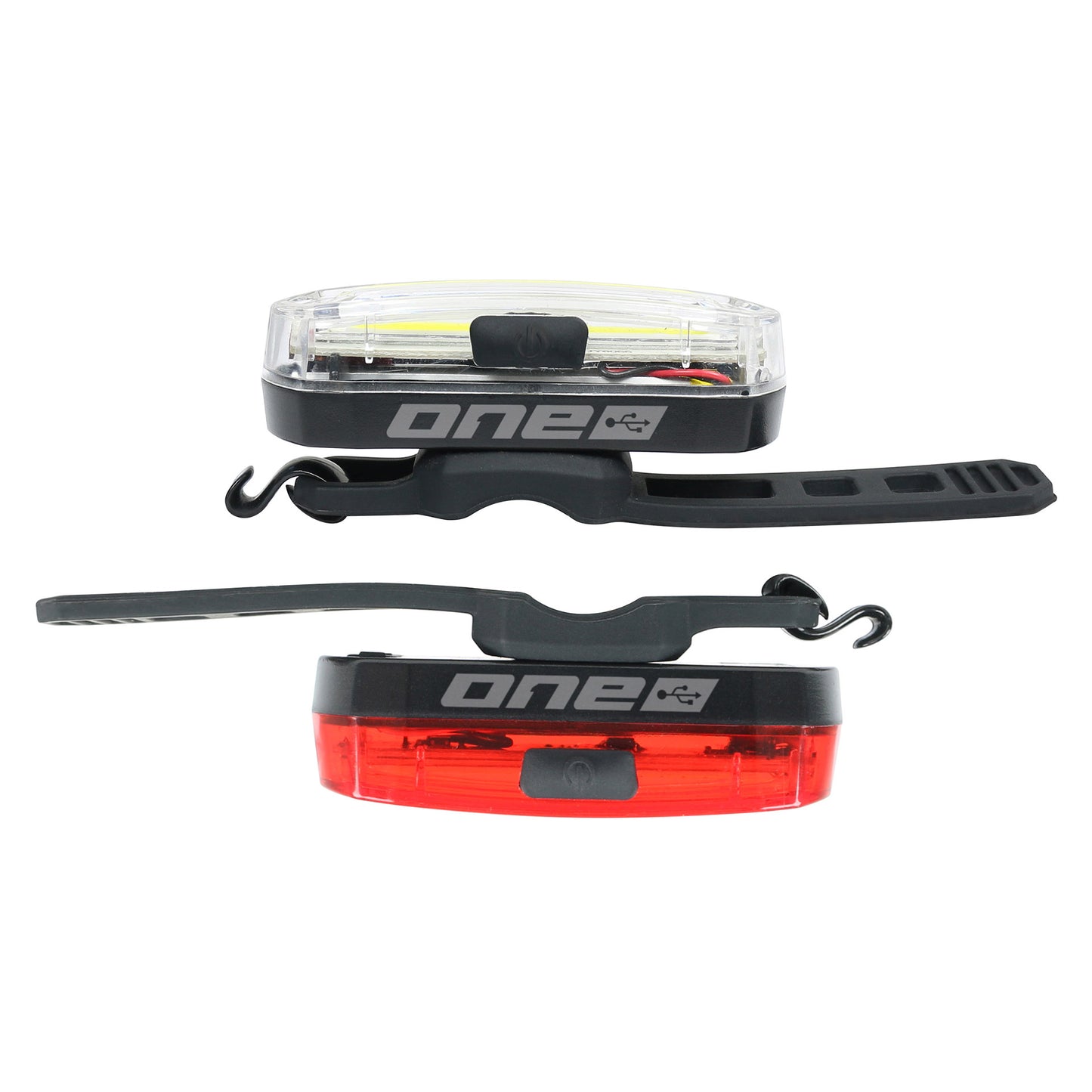 One verlichtingsset 30 usb oplaadbaar zwart