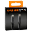 Optiline siliconen kabel usb type c > apple 8 pin - 60 cm