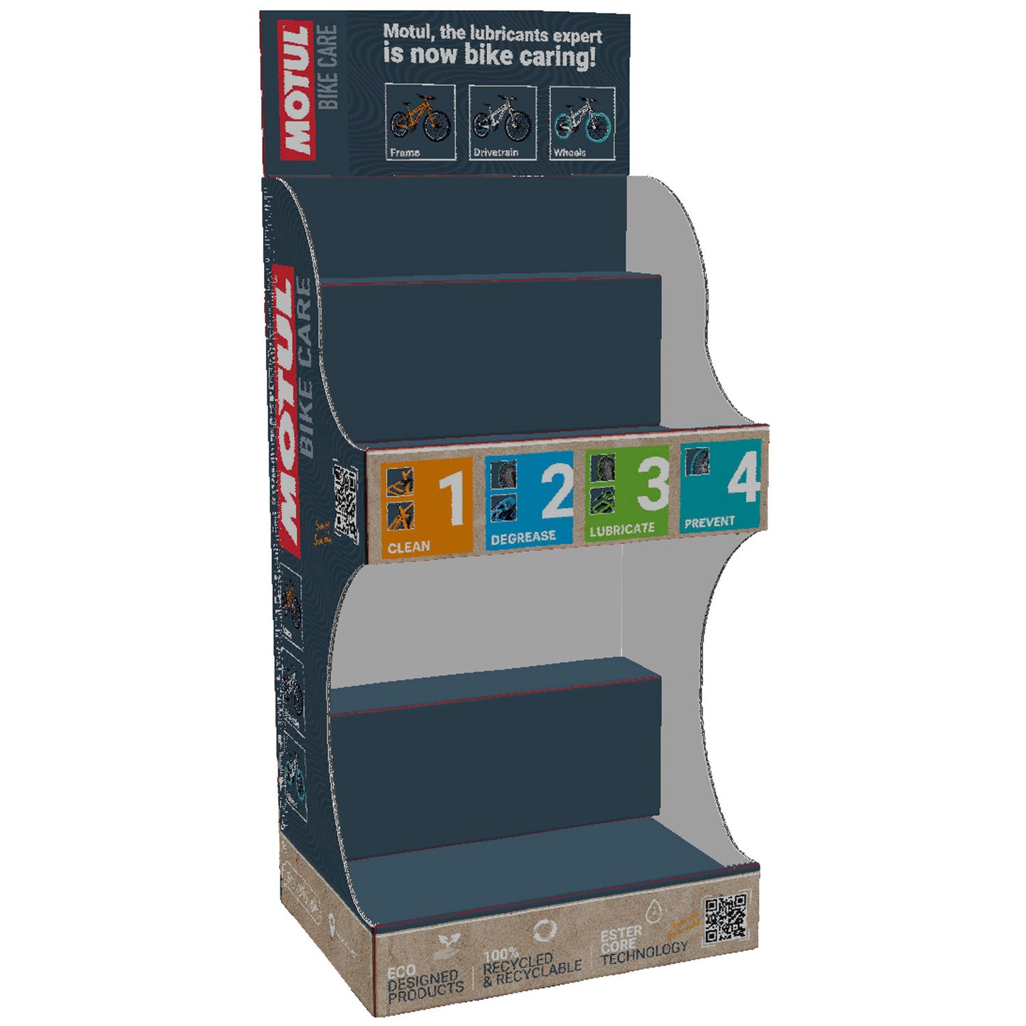 Schwalbe motul counterdisplay karton (leeg)