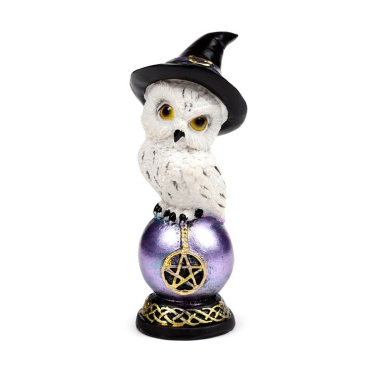 Wise old magical owl op regenboogglans uil