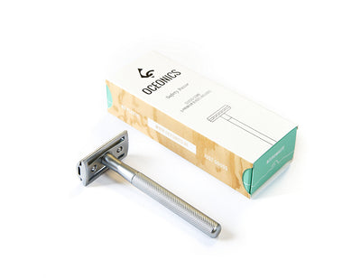 Oceonics scheermes safety razor chroom incl.5 mesjes
