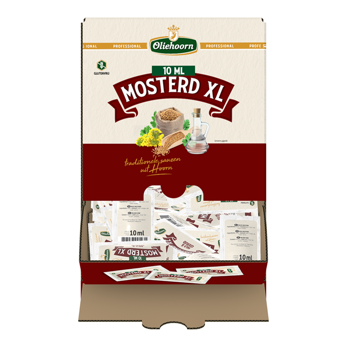 Oliehoorn mosterd sachets xl (300x 10ml)