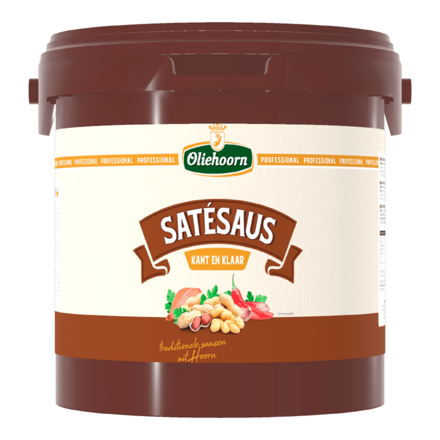 Oliehoorn satésaus kant klaar (2,5kg)