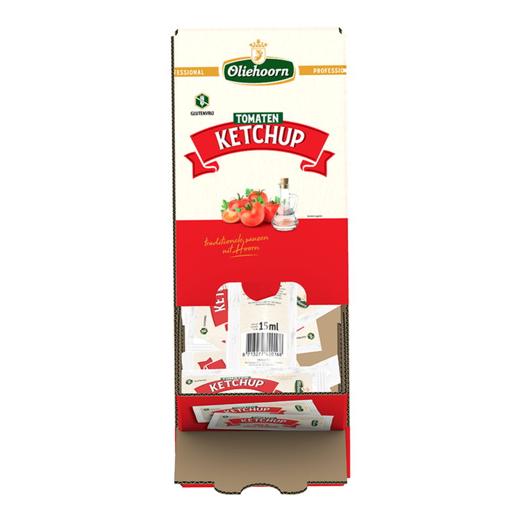 Oliehoorn tomatenketchup sachets (150x 15ml)