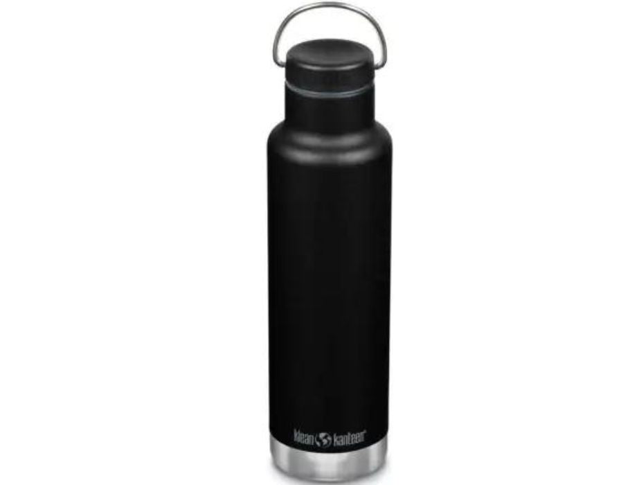 Klean kanteen thermosfles - classic - zwart - met ringdop - 592 ml (20 oz )