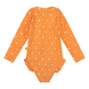 Orange kiss | oranje meisjes uv badpak met lange mouwen
