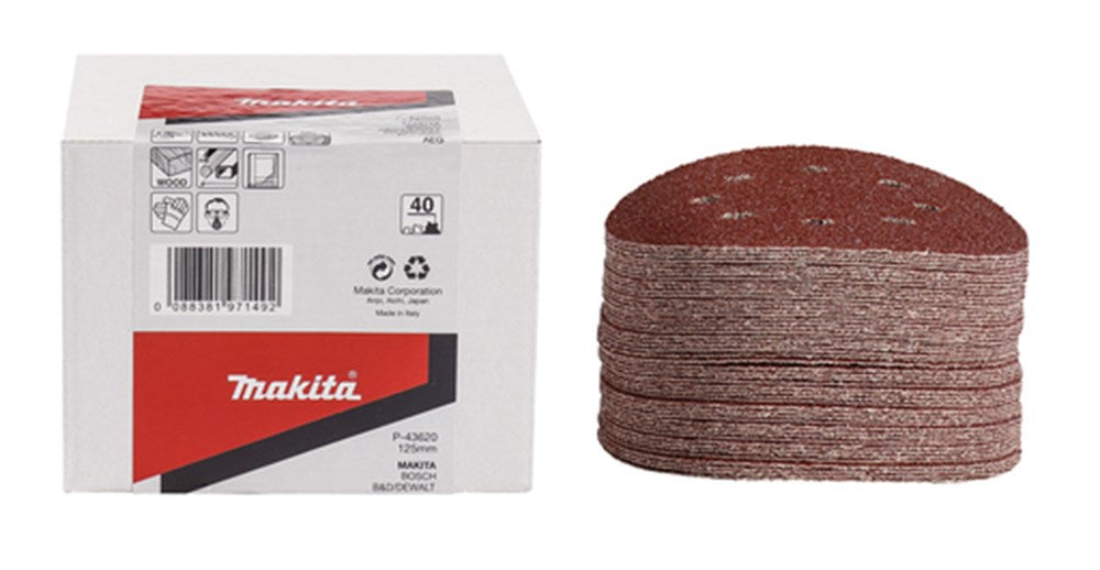 Makita accessoires schuurschijf k40 125 red v. - p-43620 - p-43620