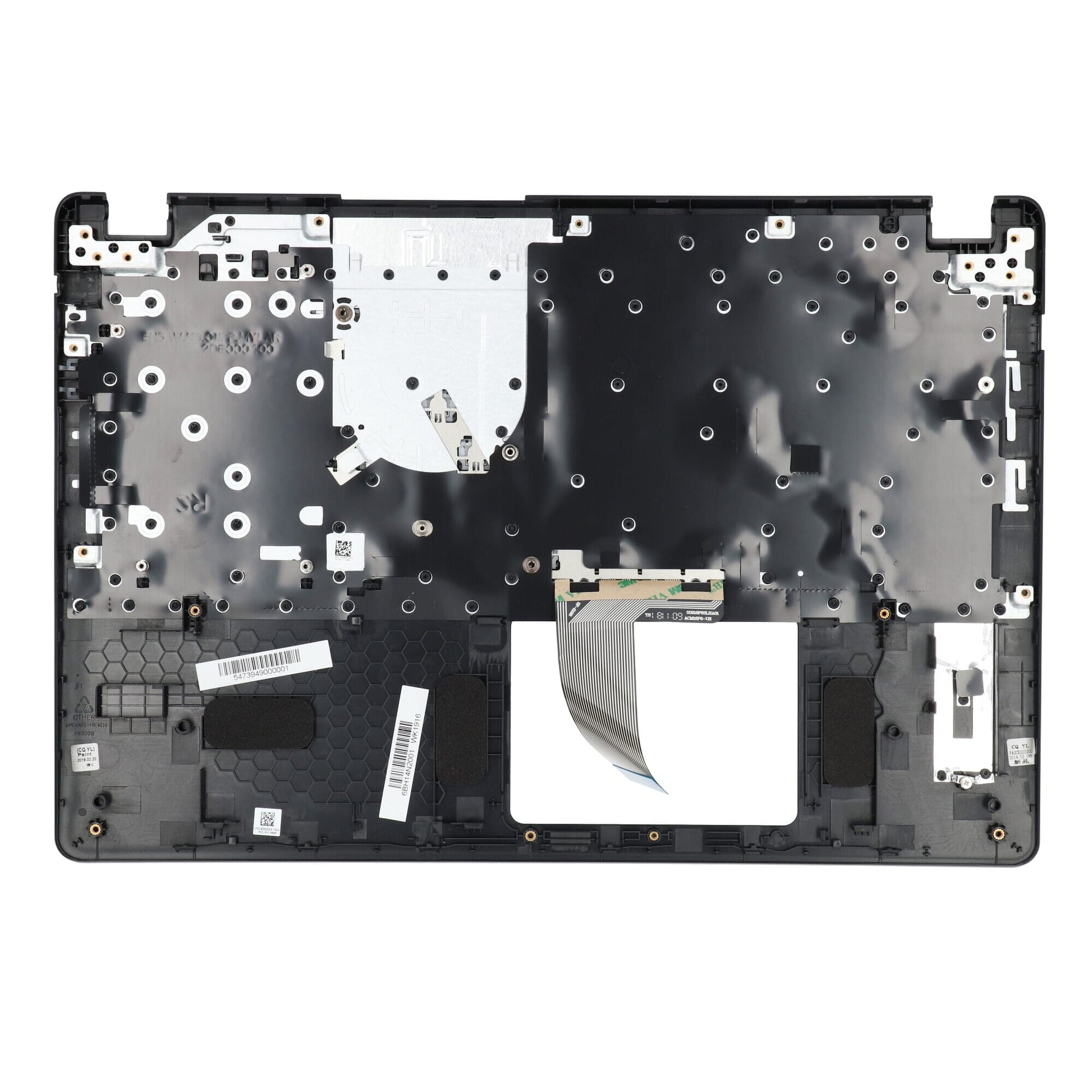 Ty acer laptop toetsenbord qwer us + top cover - zwart