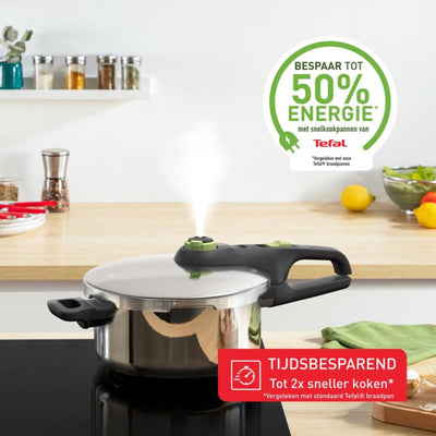 Tefal secure 5 trendy snelkookpan 4 liter zonder stoommand