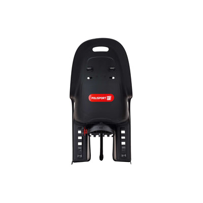 Polisport achterzitje koari bagagedrager zwart grijs