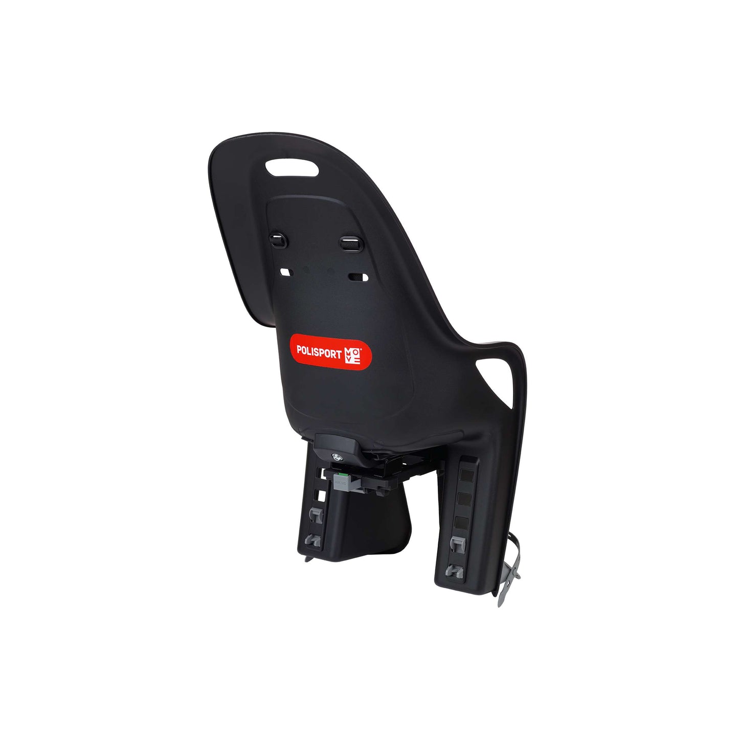 Polisport achterzitje koari mik-hd zwart grijs