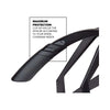 Polisport spatbordset 28 g-mud 50mm - zwart
