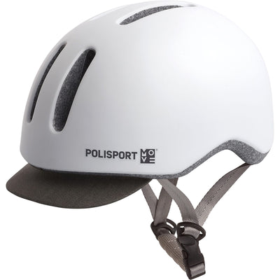 Polisport helm Commuter mat wit grijs L 58-61cm