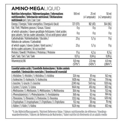 Powerbar black line amino mega liquid ampoule 25ml