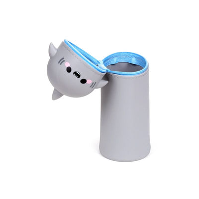 Adoramals archie de haai staand siliconen potloodetui