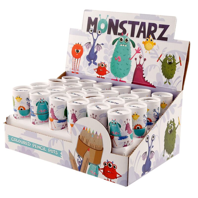 Monstarz monsters - kleurpotloden tekenkoker