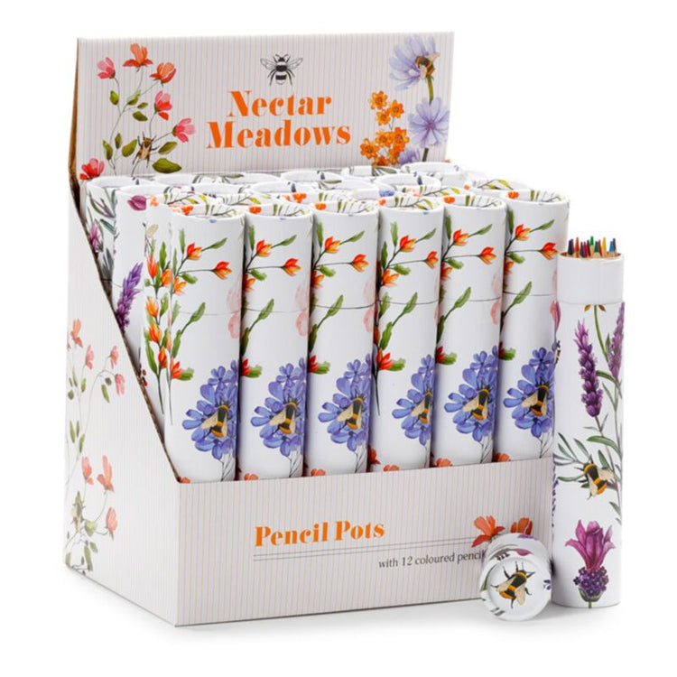 Nectar meadows - large tekenkoker 12 kleurpotloden