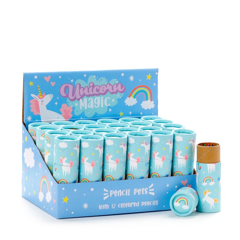 Unicorn magic - tekenkoker 12 kleurpotloden