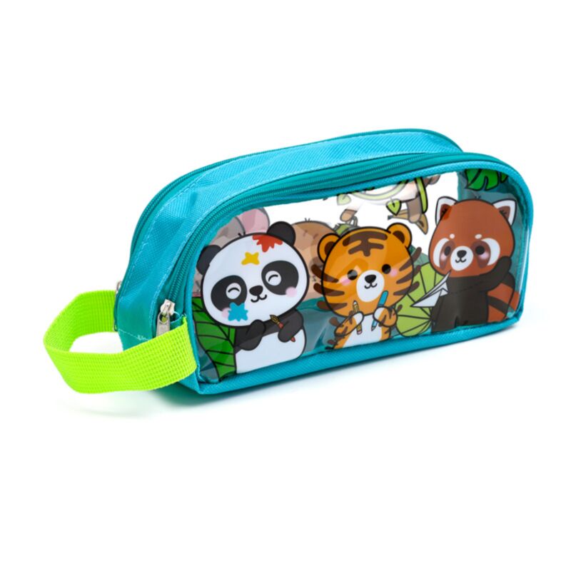 Adoramals wilde dieren transparant potloodetui